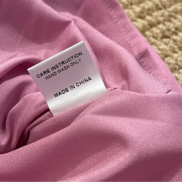 Queen of Sparkles Diagonal Metallic Pink Fringe Dress Small - Picture 11 of 13